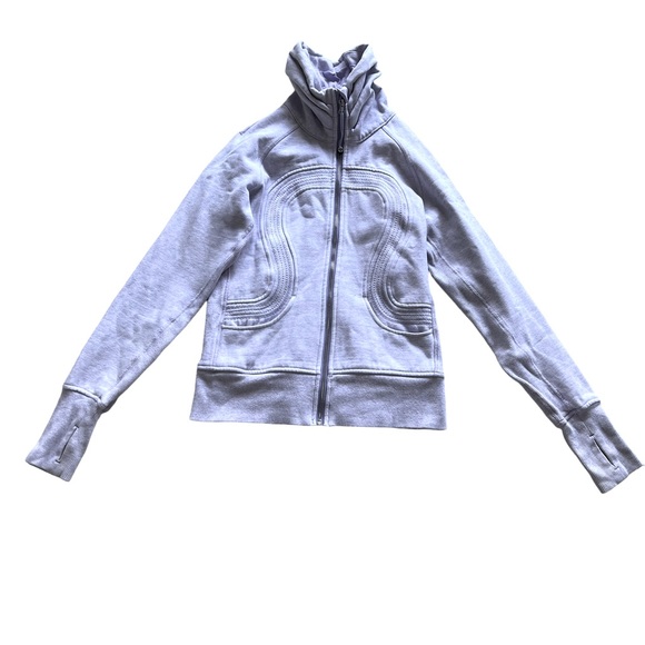 Lululemon Cuddle Up Jacket Heathered Lilac Size 6 - Picture 11 of 14